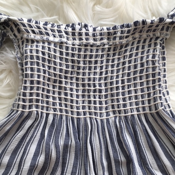 Blue Life Blue/White Straps Bell Sleeves Top - Picture 8 of 11